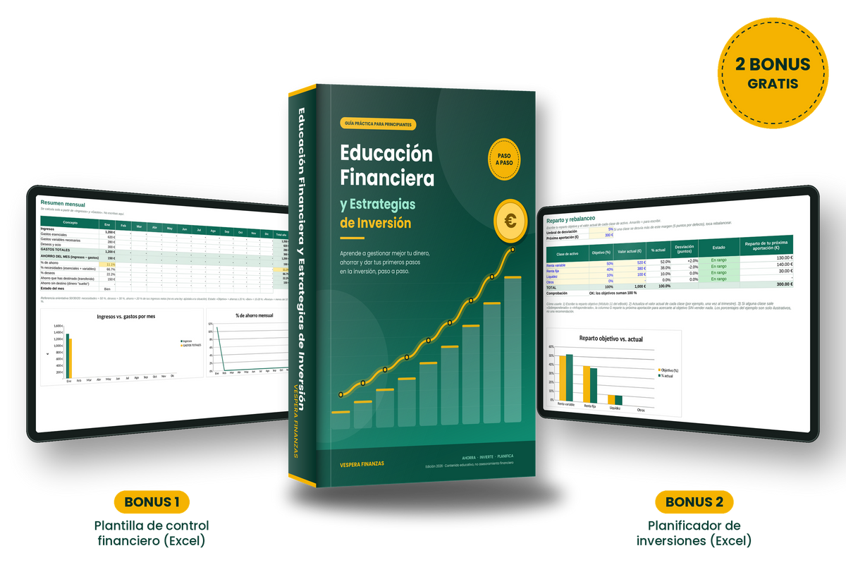Aprende a gestionar tu dinero y empieza a invertir con una estrategia clara